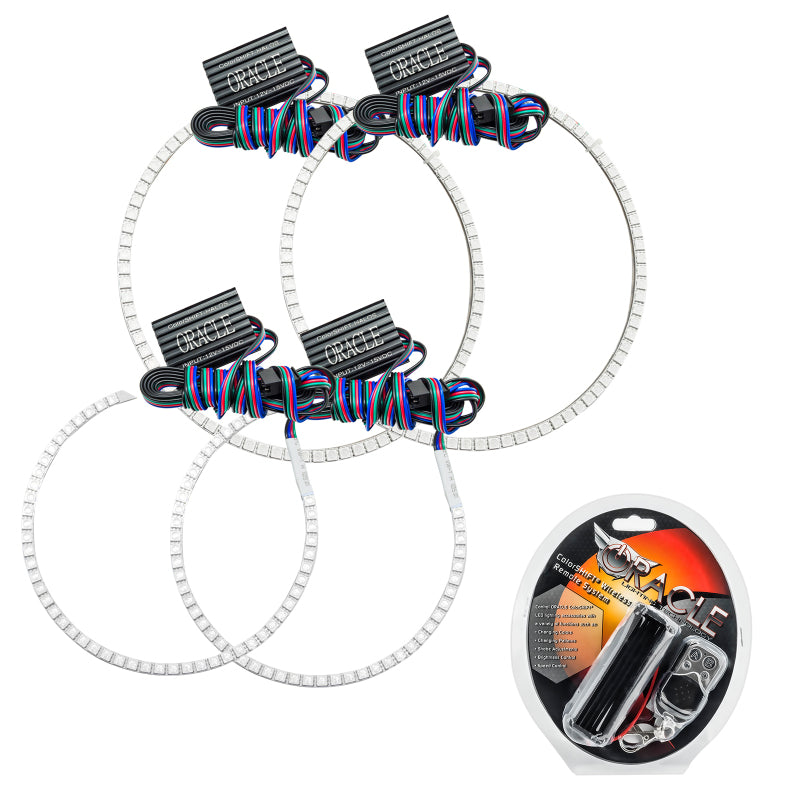 ORACLE Lighting Headlights Oracle Jeep Grand Cherokee 08-10 Halo Kit - ColorSHIFT SEE WARRANTY