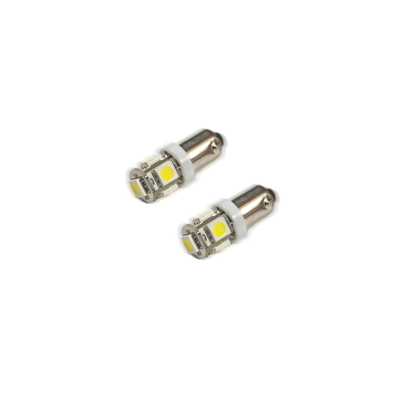 ORACLE Lighting Bulbs Oracle BA9S 5 LED 3 Chip Bayonet Bulbs (Pair) - White SEE WARRANTY