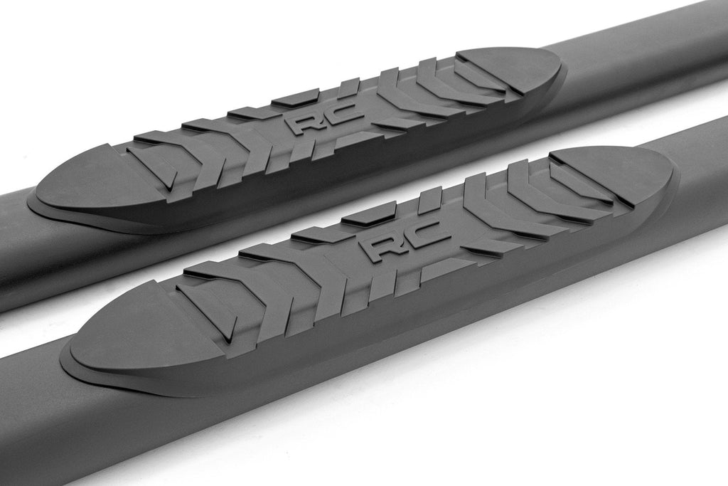 Rough Country Nerf Bars Oval Nerf Step 4.5 Inch Crew Cab Black 09-14 Ford F-150 2WD/4WD Rough Country - 21007