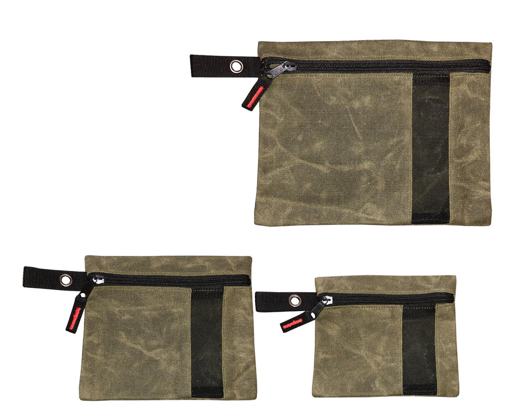 Overland Vehicle Systems Trash Bag Waxed Canvas - Small Size Utility Bags with Pockets Overland Vehicle Systems - 21069941