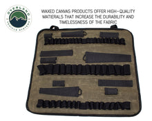 Load image into Gallery viewer, Rolled Socket Organizer Storage Bag - #16 Waxed Canvas Overland Vehicle Systems