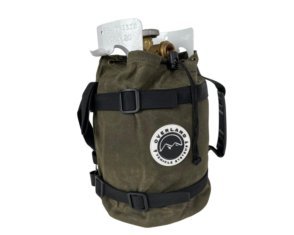Organize With Overland Vehicle Systems Wax Canvas Propane Cover Overland Vehicle Systems