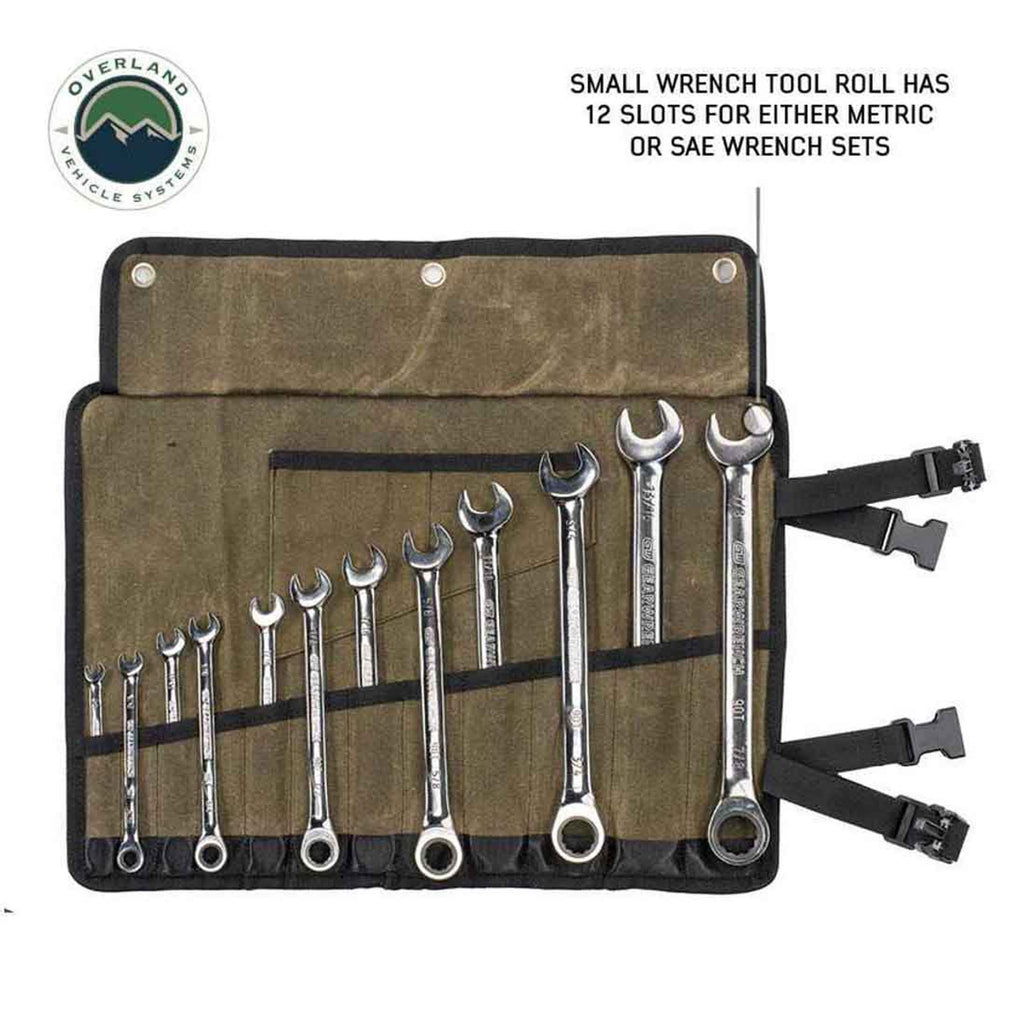 Large Wrench Tool Roll (24 Slot) Number 16 Waxed Canvas Overland Vehicle Systems