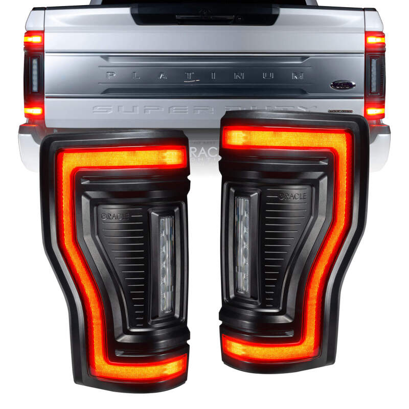 ORACLE Lighting Tail Lights Oracle Lighting 17-22 Ford F-250/350 (Black Series) Flush Mount LED Tail Lights SEE WARRANTY