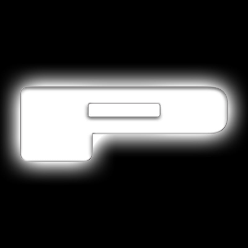 ORACLE Lighting Light Accessories and Wiring ORACLE Lighting Universal Illuminated LED Letter Badges - Matte Wht Surface Finish - P SEE WARRANTY