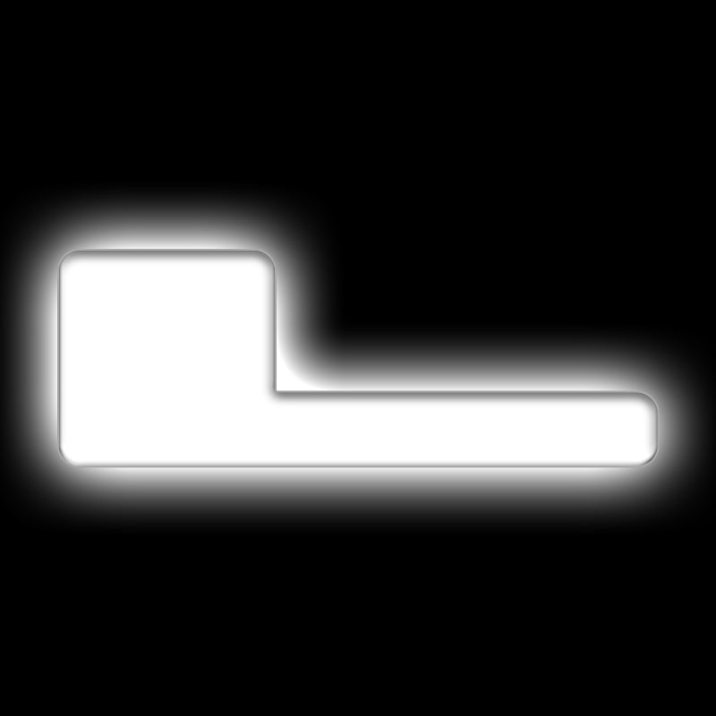 ORACLE Lighting Light Accessories and Wiring ORACLE Lighting Universal Illuminated LED Letter Badges - Matte Wht Surface Finish - L SEE WARRANTY