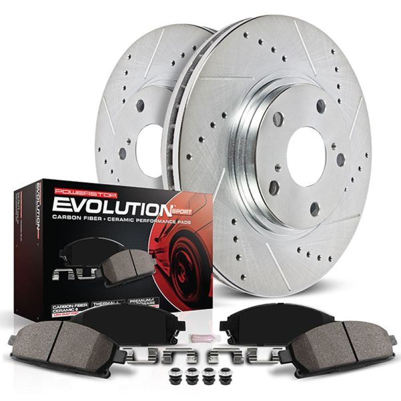 PowerStop Brake Kits - Performance D&S Power Stop 20-22 Lincoln Aviator Front Z23 Evolution Brake Kit