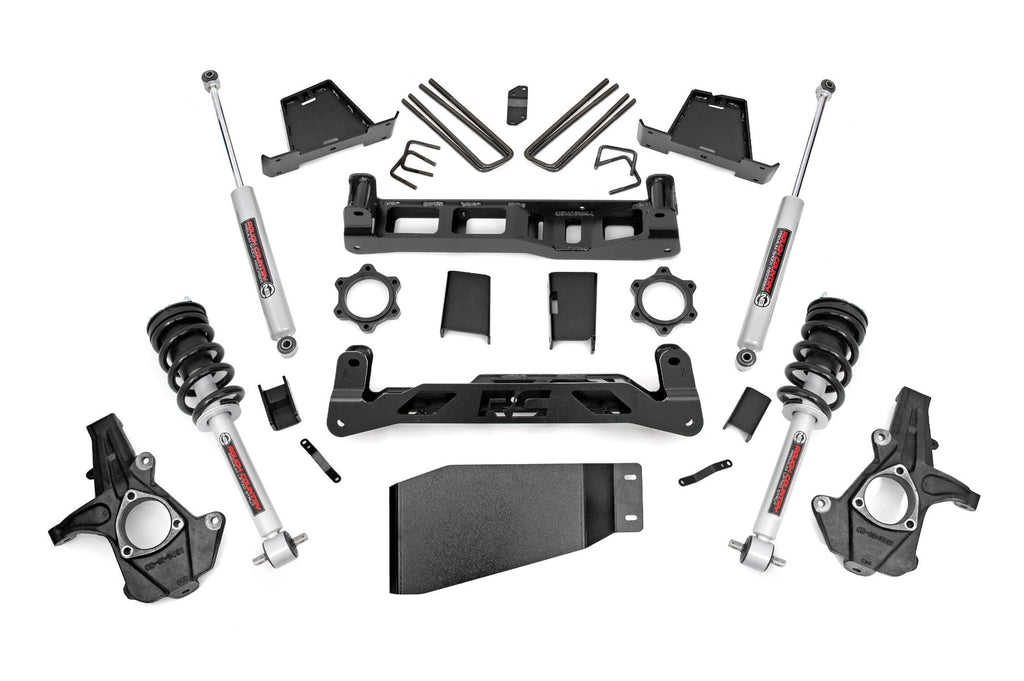 Rough Country Lift Kits 6.0 Inch GM Suspension Lift Kit w/ N3 Loaded Struts and Shocks Rough Country - 23633