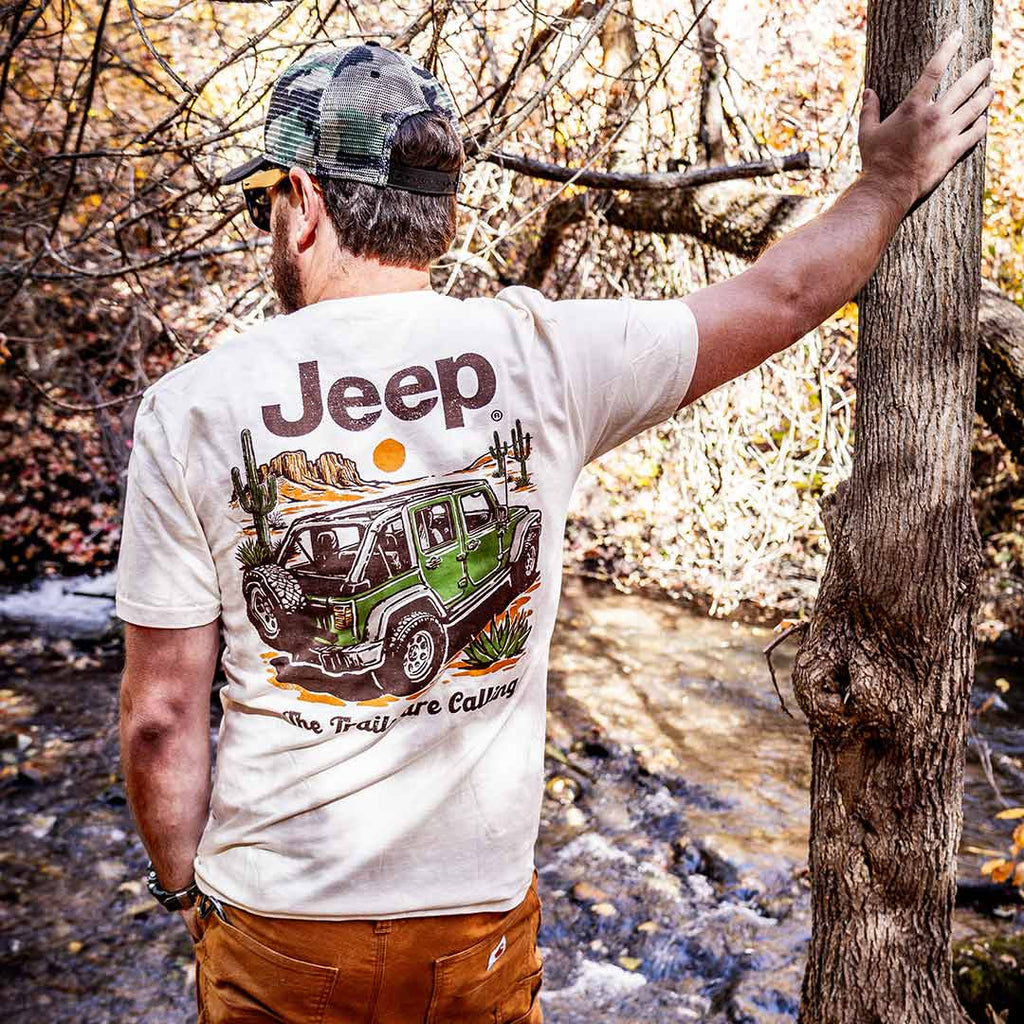 JEDCo T-Shirt Jeep - Trails Are Calling T-Shirt
