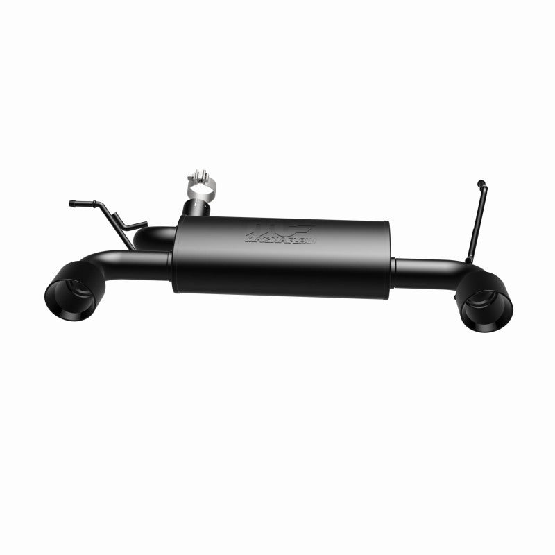Magnaflow Axle Back MagnaFlow 07-17 Jeep Wrangler JK 3.8/3.6L Dual Split Rear Exit Black Axle-Back Exhaust