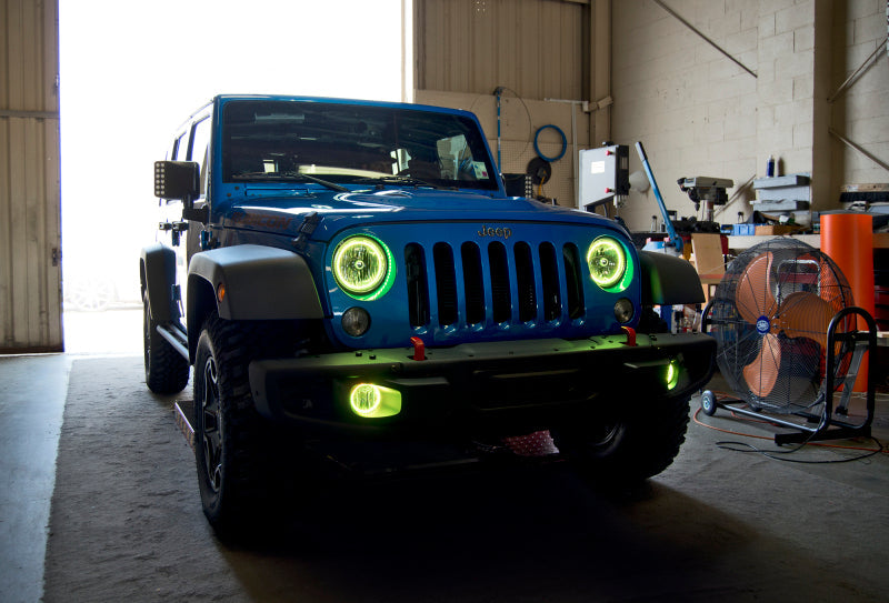 ORACLE Lighting Headlights Oracle 07-16 Jeep Wrangler JK SMD HL - ColorSHIFT w/ BC1 Controller SEE WARRANTY