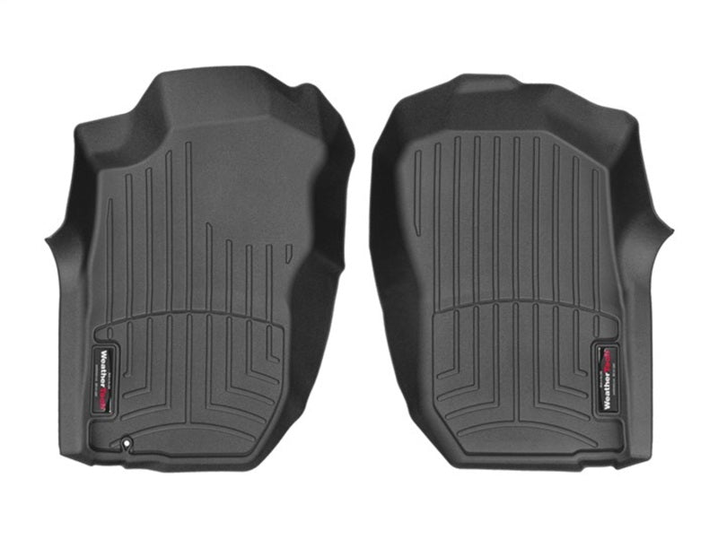 WeatherTech Floor Mats - Rubber WeatherTech 01-04 Toyota Tacoma (Double Cab Only) Front FloorLiner - Black