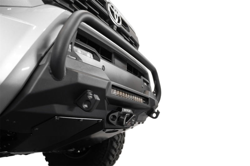 Addictive Desert Designs Bumpers - Steel ADD 2024+ Toyota Tacoma Stealth Center Mount Winch Front Bumper w/ Top Hoop