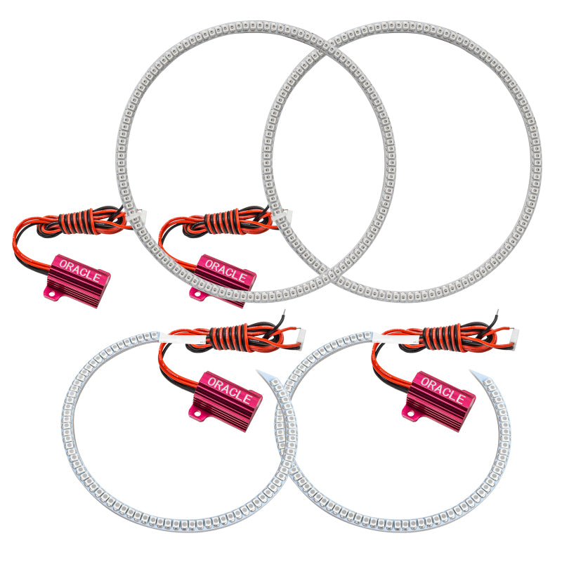 ORACLE Lighting Headlights Oracle Ford Falcon 08-13 LED Halo Kit - Red SEE WARRANTY