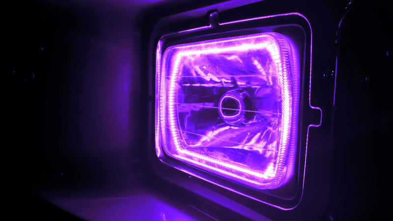 ORACLE Lighting Headlights Oracle Pre-Installed Lights 7x6 IN. Sealed Beam - ColorSHIFT Halo SEE WARRANTY