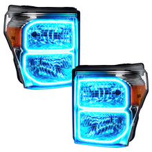 Load image into Gallery viewer, ORACLE Lighting Headlights Oracle 11-16 Ford F250/350 LED HL - ColorSHIFT w/ BC1 Controller
