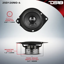 Load image into Gallery viewer, 2.5" OEM Dashboard Loudspeaker with Neodymium Magnet | 60W RMS 4-Ohm