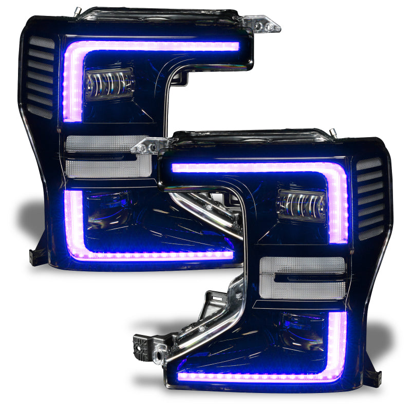 ORACLE Lighting Headlights Oracle 2022 Ford F250/350 Super Duty Dynamic ColorSHIFT Headlight DRL Kit w/Switchback SEE WARRANTY