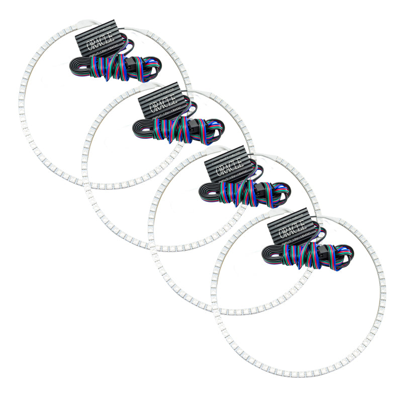 ORACLE Lighting Headlights Oracle Jeep Grand Cherokee 05-10 Halo Kit - ColorSHIFT w/o Controller SEE WARRANTY