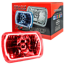 Load image into Gallery viewer, ORACLE Lighting Headlights Oracle Pre-Installed Lights 7x6 IN. Sealed Beam - Red Halo SEE WARRANTY