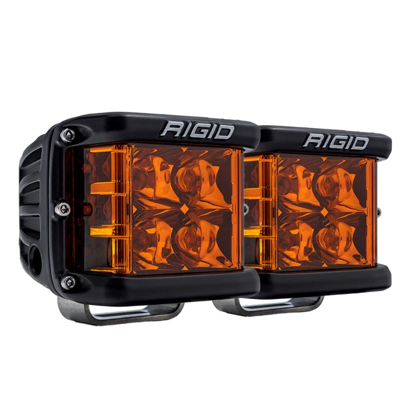 Rigid Industries Light Bars & Cubes Rigid Industries D-SS Spot w/ Amber PRO Lens (Pair)