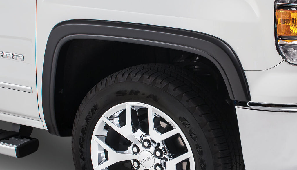 OE Style Fender Flares Black Smooth Finish 4-Piece Set For 2014-2015 Sierra 1500 Husky Liners