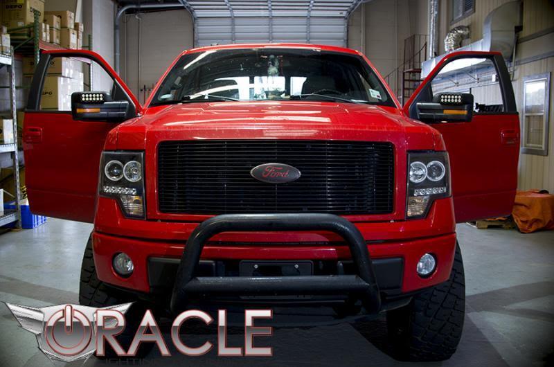 ORACLE Lighting Light Bars & Cubes Oracle 09-14 Ford F150/Raptor Off-Road Mirrors - 6000K SEE WARRANTY
