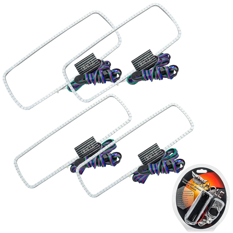 ORACLE Lighting Headlights Oracle Ford Excursion 05 Halo Kit - ColorSHIFT SEE WARRANTY