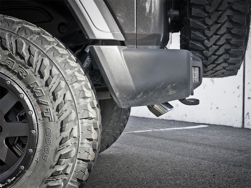 aFe Axle Back aFe MACH Force-Xp Axle-Back Exhaust System w/Polished Tip 18-20 Jeep Wrangler L4-2.0T / V6-3.6L