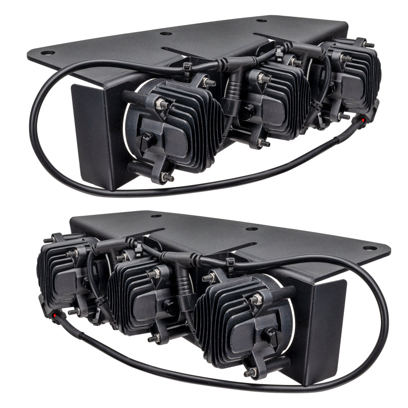 ORACLE Lighting Fog Lights Oracle High 21-22 Ford Bronco Triple LED Fog Light kit for Steel Bumper SEE WARRANTY