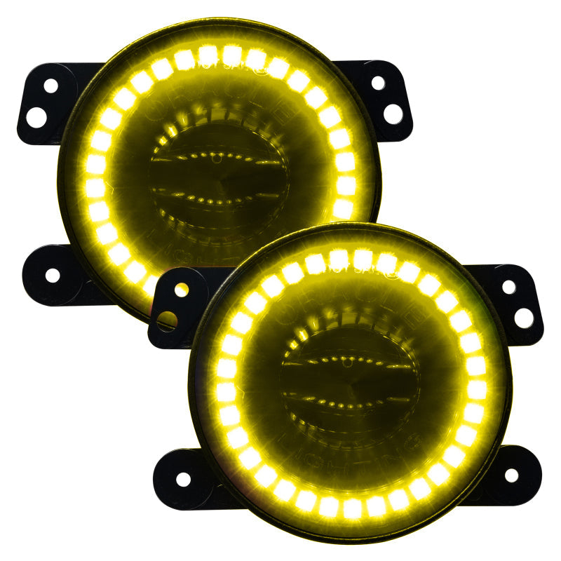 ORACLE Lighting Fog Lights Oracle Jeep Wrangler JK/JL/JT High Performance W LED Fog Lights - w/o Controller SEE WARRANTY