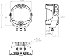 Load image into Gallery viewer, LP4 Pro LED Driving/Combo Baja Amber Lens Pair Baja Designs