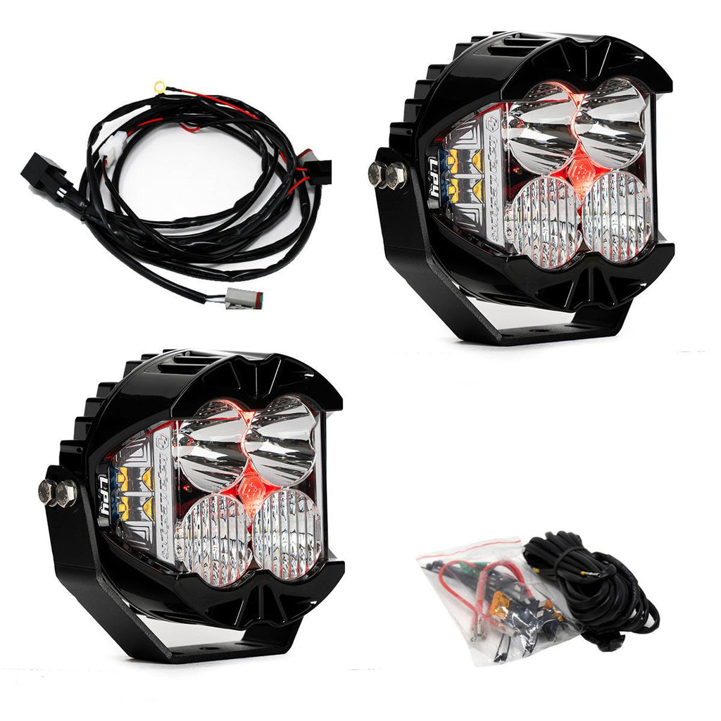 Baja Designs LED Light Pods LP4 Pro LED Auxiliary Light Pod Pair Light Pattern Driving/Combo Red Backlight Baja Designs - 297814