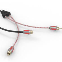 Load image into Gallery viewer, Level 3 RCA 100% Copper OFC Y Connector 1 FEMALE to 2 MALE - BLACK - RED