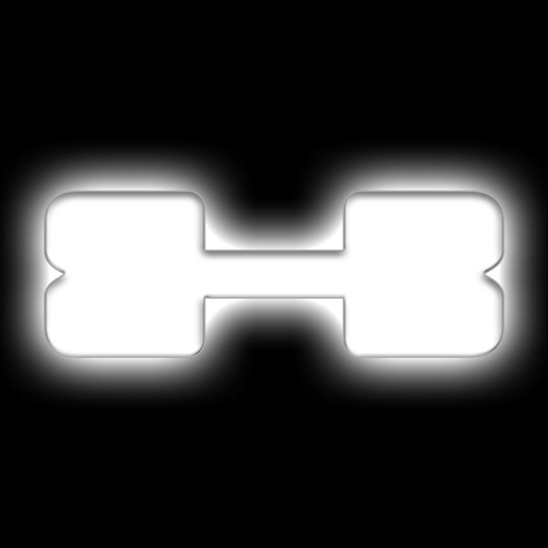 ORACLE Lighting Light Accessories and Wiring ORACLE Lighting Universal Illuminated LED Letter Badges - Matte Wht Surface Finish - X SEE WARRANTY