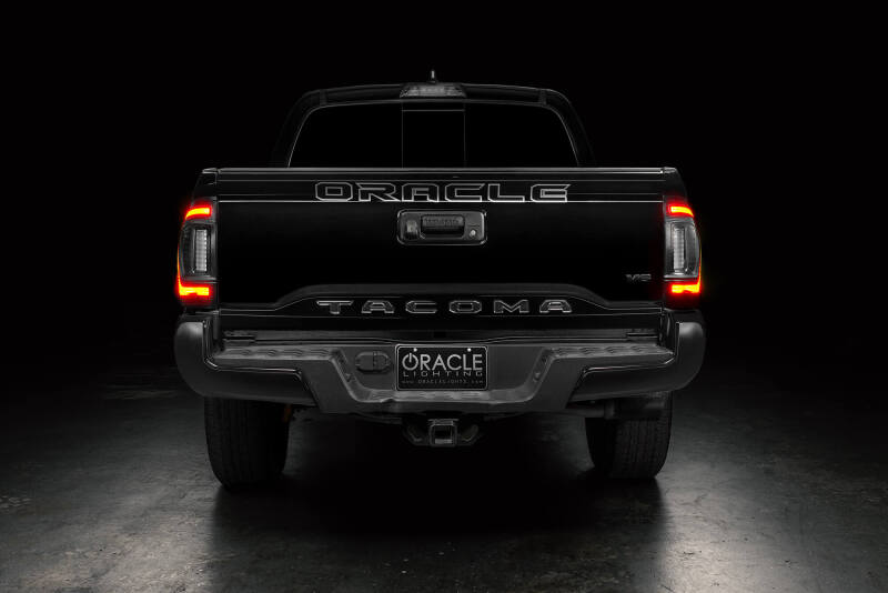 ORACLE Lighting Tail Lights Oracle Lighting 16-23 Gen 3 Toyota Tacoma Black Series Flush Style LED Tail Lights SEE WARRANTY