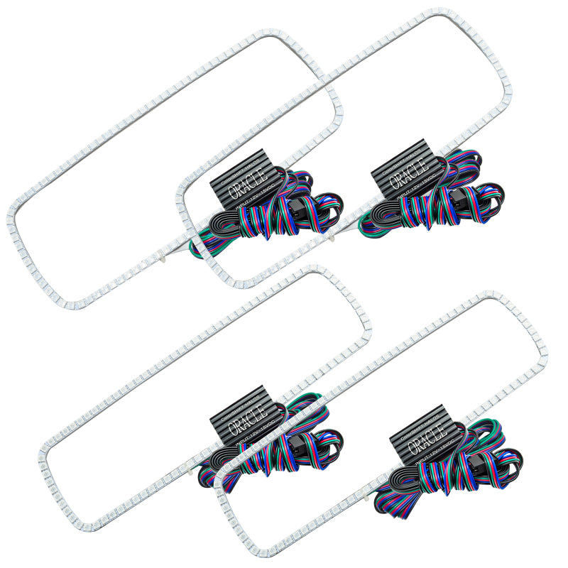 ORACLE Lighting Headlights Oracle Ford Excursion 05 Halo Kit - ColorSHIFT w/o Controller SEE WARRANTY