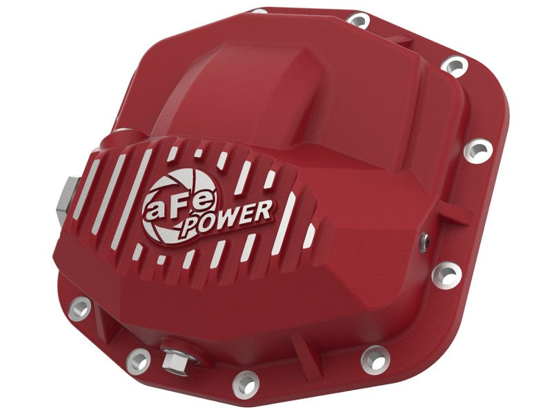 aFe Diff Covers aFe Power Pro Series Front Differential Cover Red w/Machined Fins 18-19 Jeep JL (Dana M210)