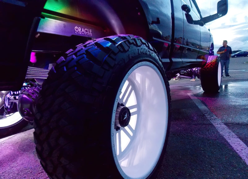 ORACLE Lighting Light Bars & Cubes Oracle Bluetooth + RF Underbody Rock Light Kit - 4 PCS - ColorSHIFT SEE WARRANTY