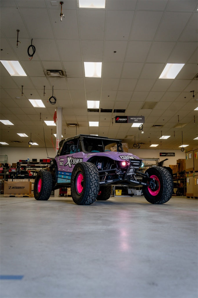 Rigid Industries Light Bars & Cubes Rigid Industries x SHREDDY 360-Series 6in Lights w/Wt Bcklght (2) + 6 Covers (2 Pink/2 Teal/2 Blk)