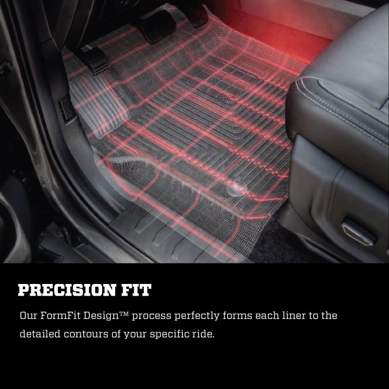 Husky Liners Floor Mats - Rubber Husky Liners 11-15 Ford F-250/F-350 SuperCab X-Act Contour Black 2nd Row Floor Liners