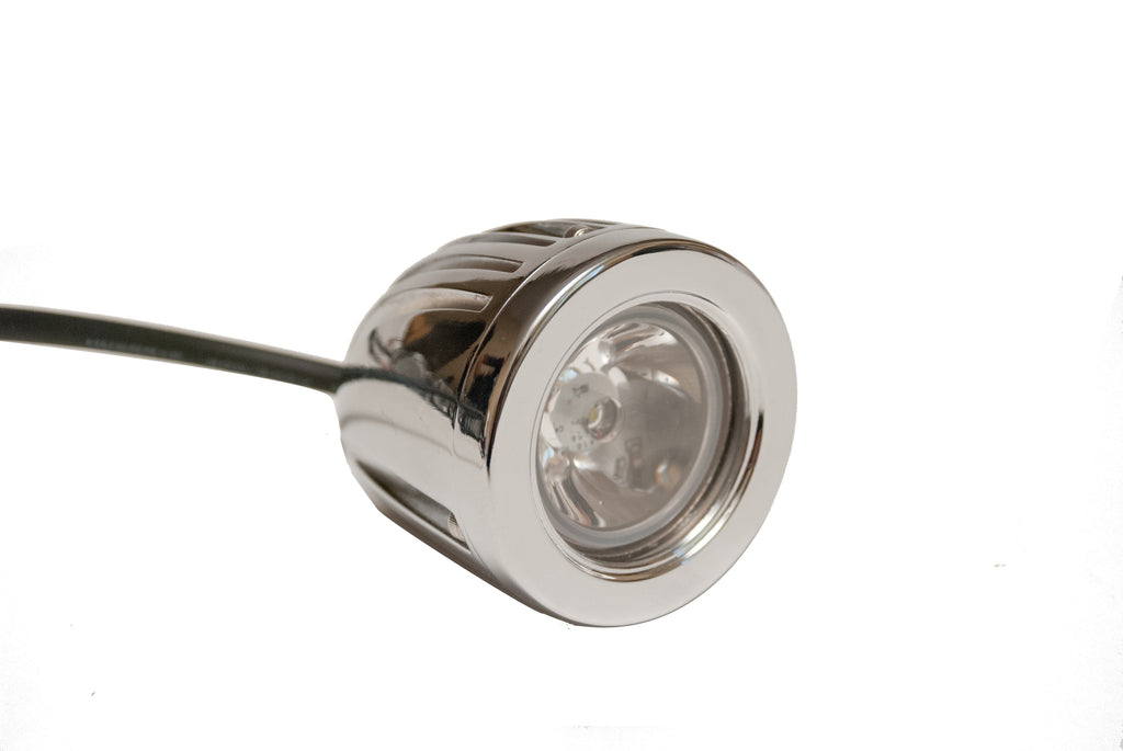 Quake LED Work Light 2 Inch Work Light Round Polished Chrome 10 Watt Spot Quantum Series - QQU059