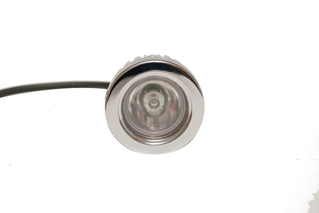 Quake LED Work Light 2 Inch Work Light Round Polished Chrome 10 Watt Spot Quantum Series - QQU059