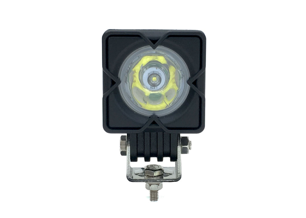 Quake LED Work Light 2 Inch Work Light 10 Watt Square Spot Quantum Series - QQU554