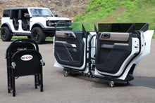 Load image into Gallery viewer, Ford Bronco® Aluminum 2-Door Folding Rolling Door Cart - Storage Door Rack Holder Stand by EZ4X4
