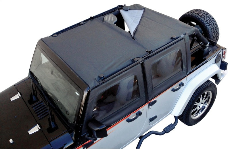 Rampage Soft Tops Rampage 2007-2018 Jeep Wrangler(JK) Combo Sun Brief/Safari Top - Black Diamond