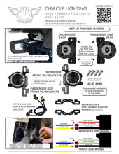 Load image into Gallery viewer, ORACLE Lighting Brackets Oracle LED Fog Light Adapter Brackets for Steel Bumper Wrangler SEE WARRANTY