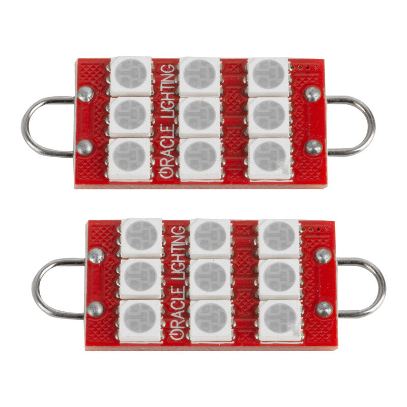 ORACLE Lighting Bulbs Oracle 44MM 6 LED 3 Chip - Loop Festoon Bulbs (Pair) - Purple - UV/Purple SEE WARRANTY