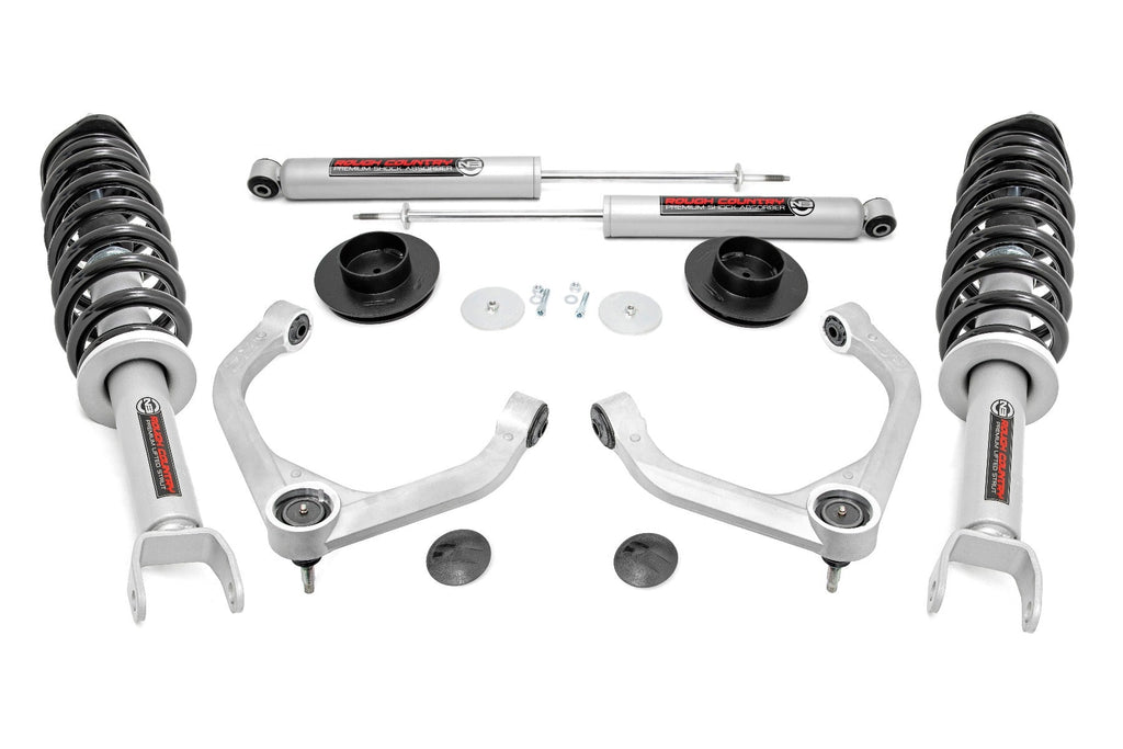 Rough Country Lift Kits 3.5 Inch Ram Bolt-On Lift Kit w/ N3 Struts and Rear N3 Shocks 19-Up Ram 1500 4WD) Rough Country - 31431