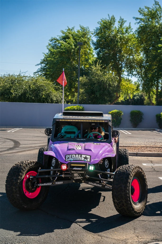 Rigid Industries Light Bars & Cubes Rigid Industries x SHREDDY 360-Series 6in Lights w/Wt Bcklght (2) + 6 Covers (2 Pink/2 Teal/2 Blk)